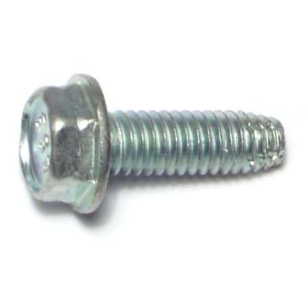Midwest Fastener Sheet Metal Screw, 5/16" x 3/4 in, Zinc Plated Steel Flange Hex Head External Hex Drive, 10 PK 67706